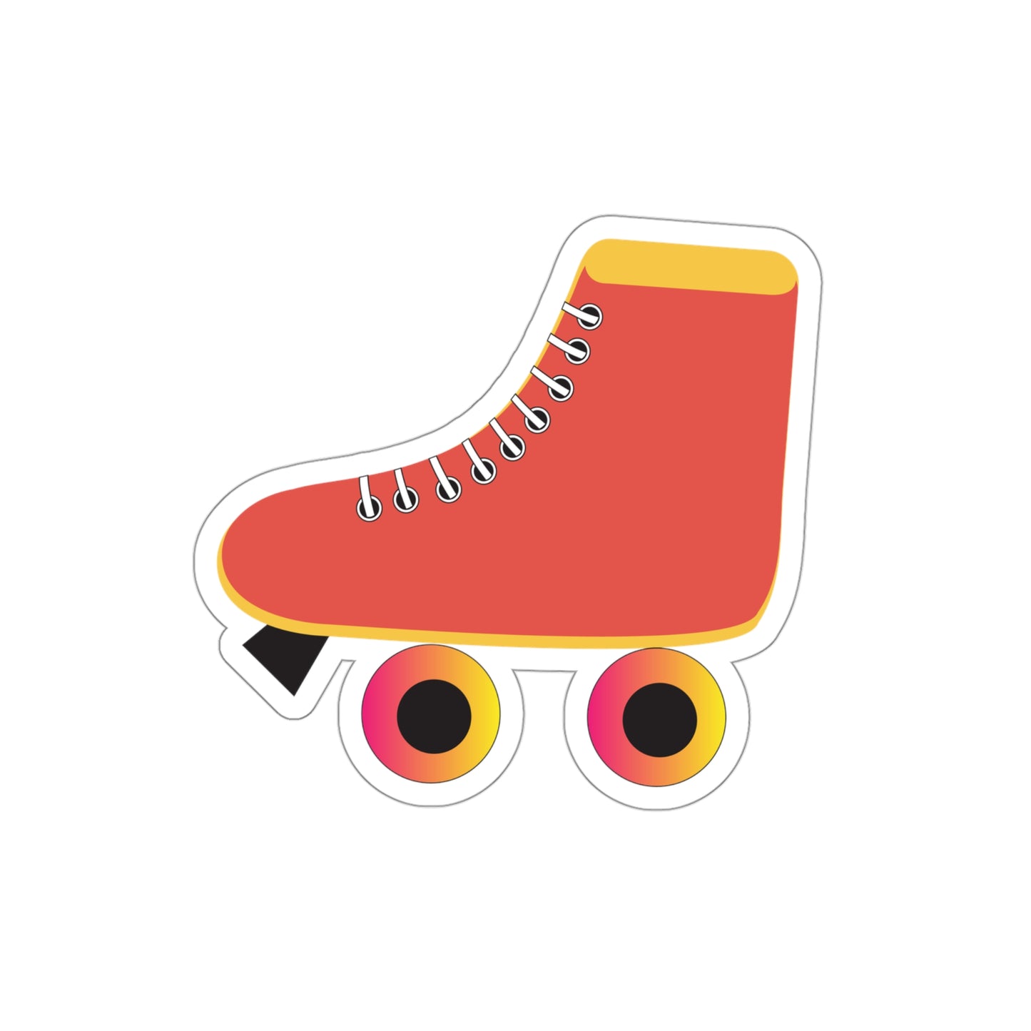 Red Roller Skate Sticker | Stickers