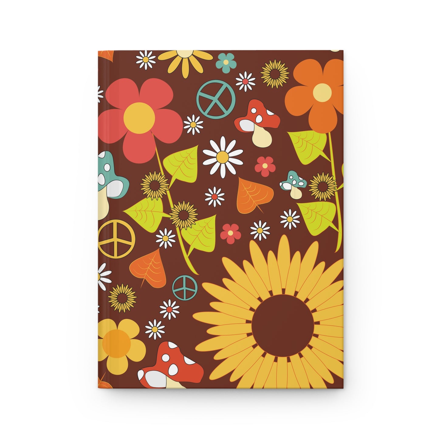 70s All Pattern Design Hardcover Journal Matte | 70s Themed | 70s Notebooks | 5.75” x 8”, 150 lined pages (75 sheets)