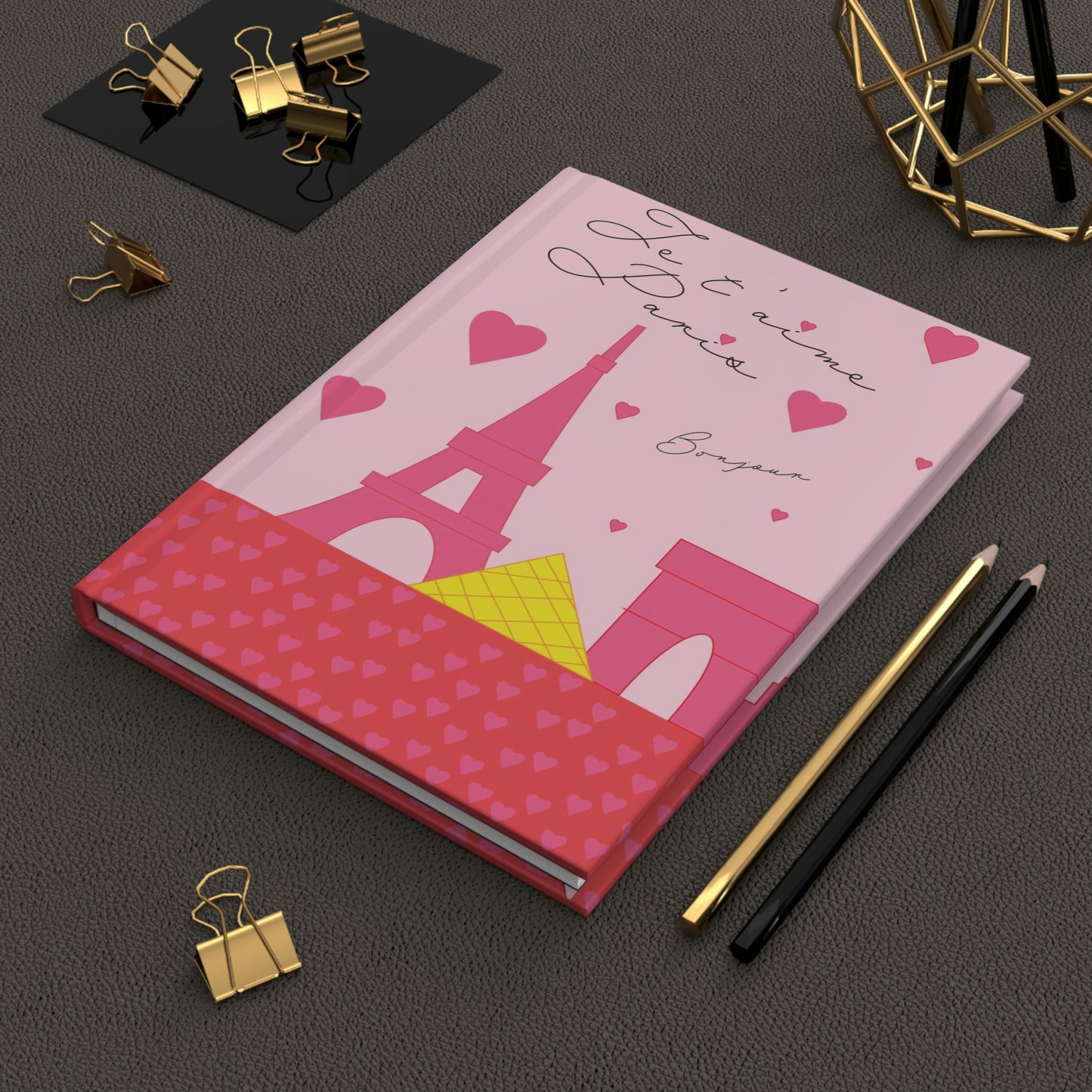 NYC x Paris (Pink Themed) Journal size 5.75 x 8, 150 lined pages (75 sheets) | the perfect Valentine’s Day gift for the city-lover in your life | Valentine’s Gifts | Journal Writing