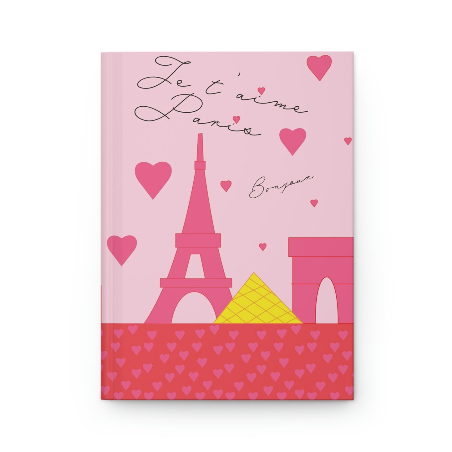 NYC x Paris (Pink Themed) Journal size 5.75 x 8, 150 lined pages (75 sheets) | the perfect Valentine’s Day gift for the city-lover in your life | Valentine’s Gifts | Journal Writing